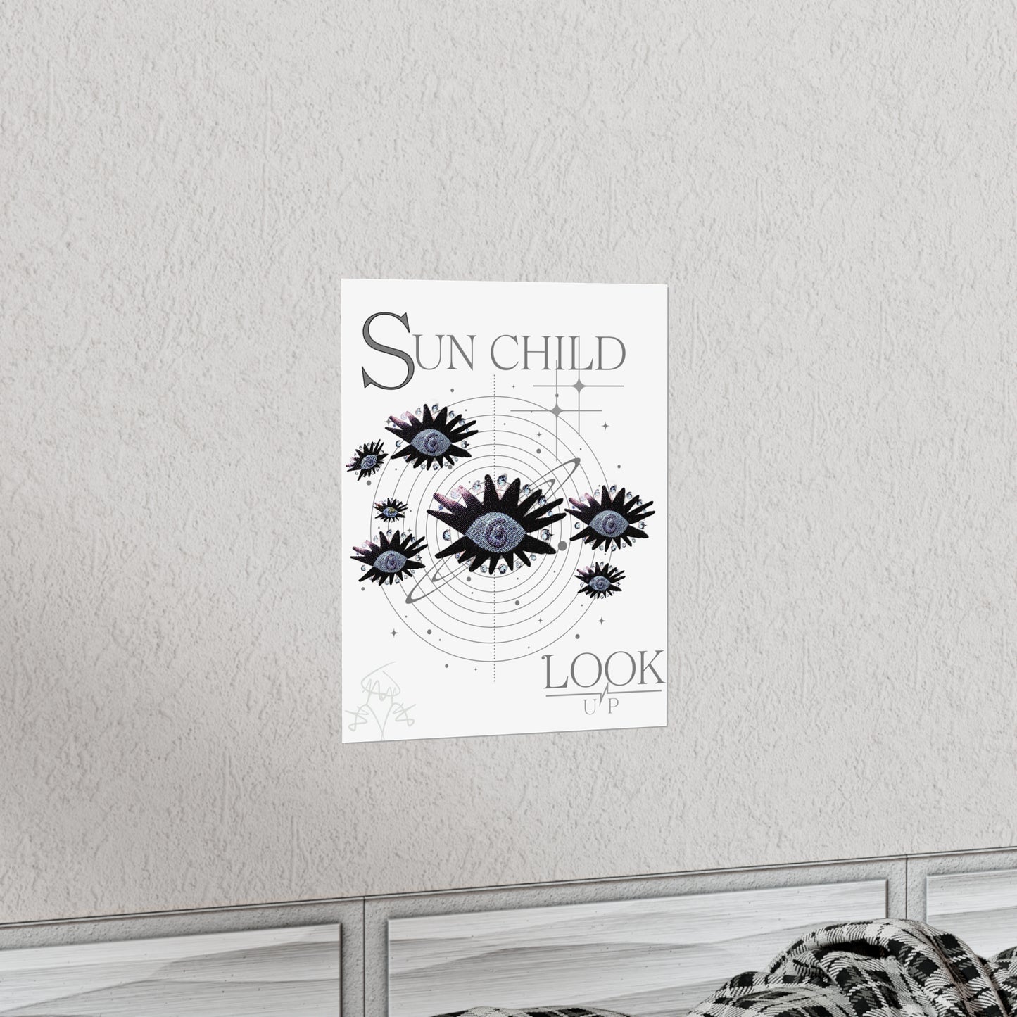 SUN CHILD LOOK UP Posters