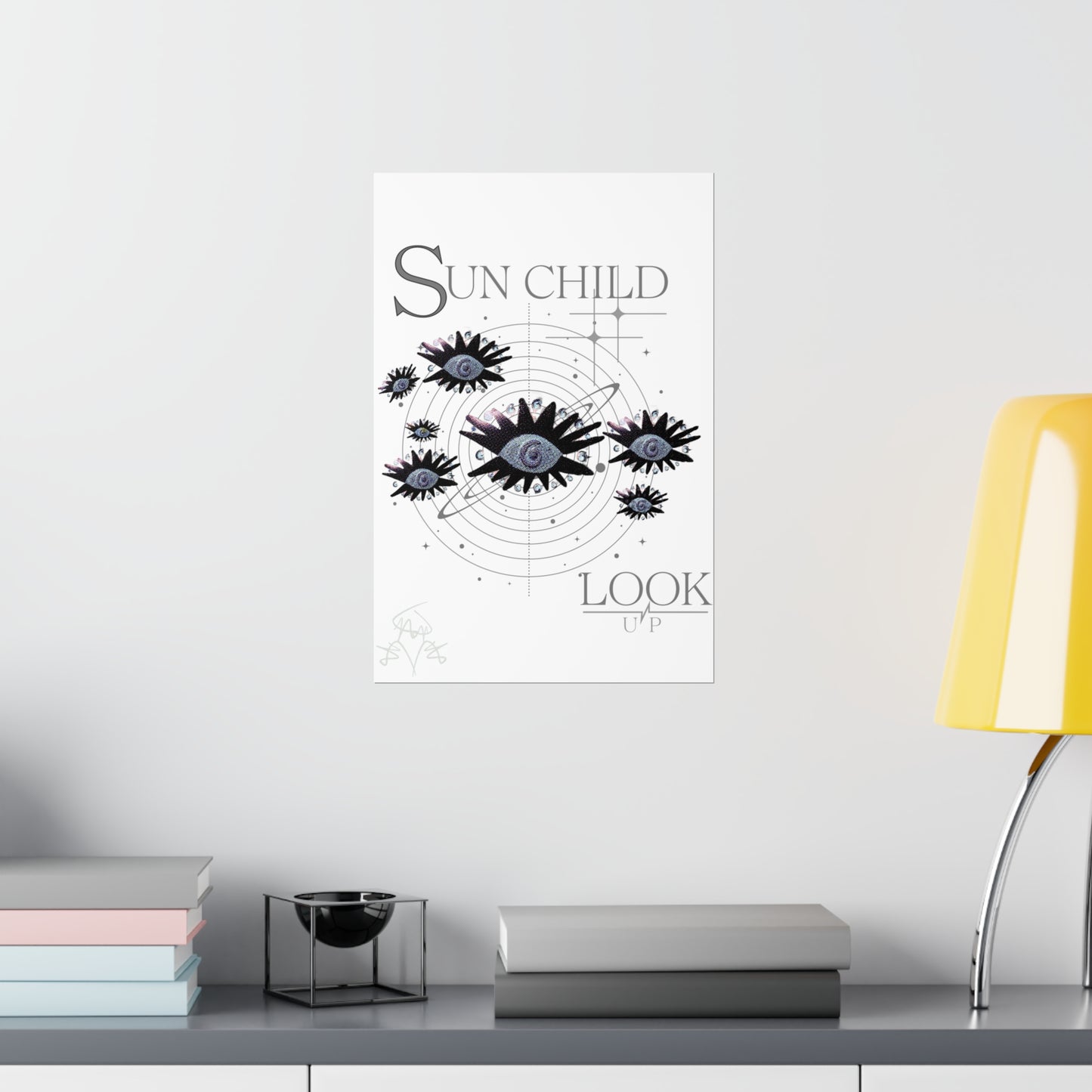 SUN CHILD LOOK UP Posters