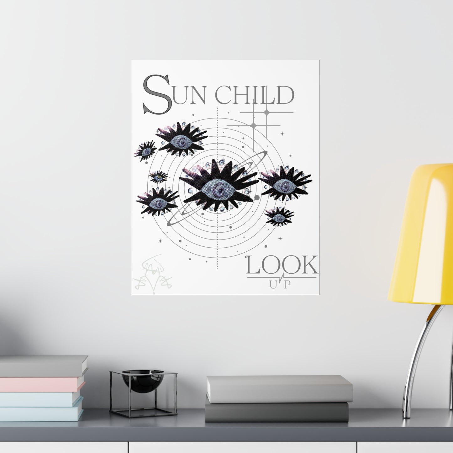 SUN CHILD LOOK UP Posters