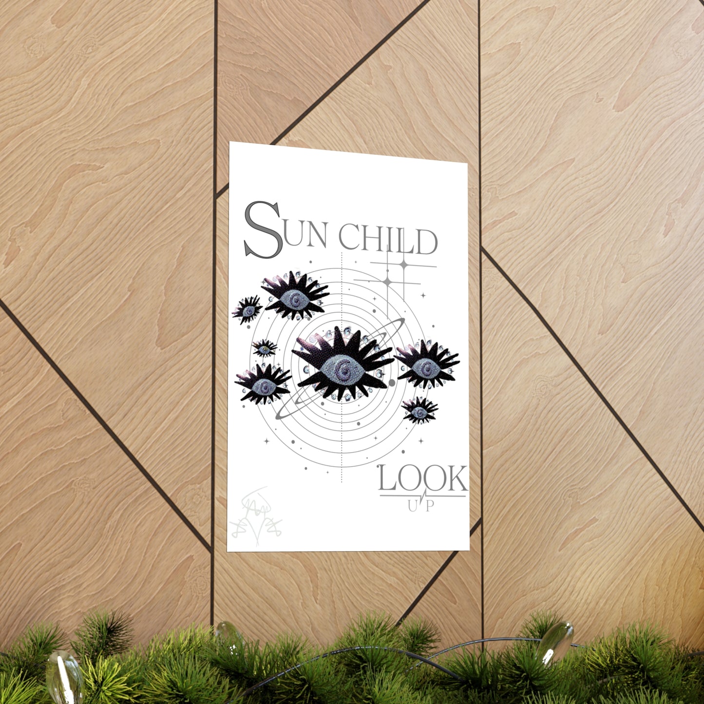 SUN CHILD LOOK UP Posters