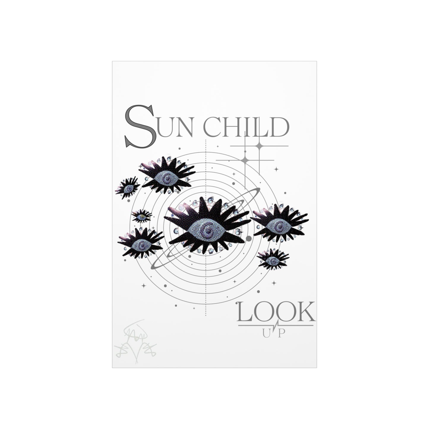 SUN CHILD LOOK UP Posters