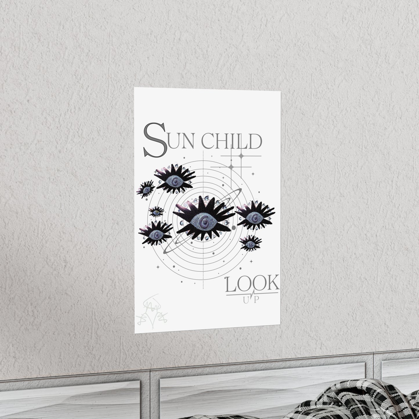 SUN CHILD LOOK UP Posters