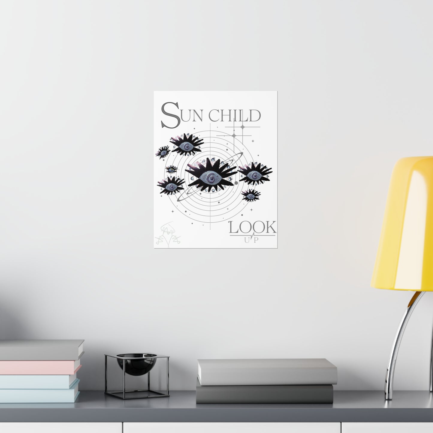 SUN CHILD LOOK UP Posters