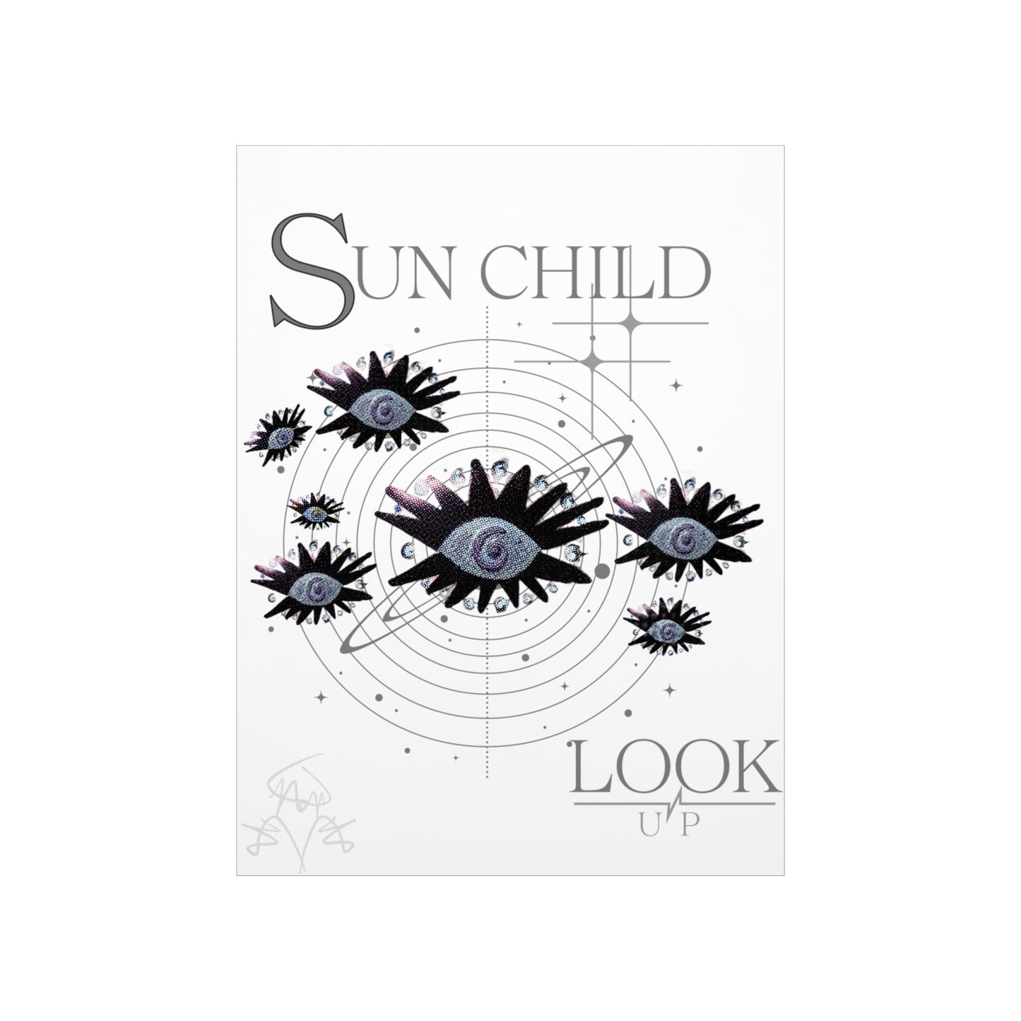 SUN CHILD LOOK UP Posters