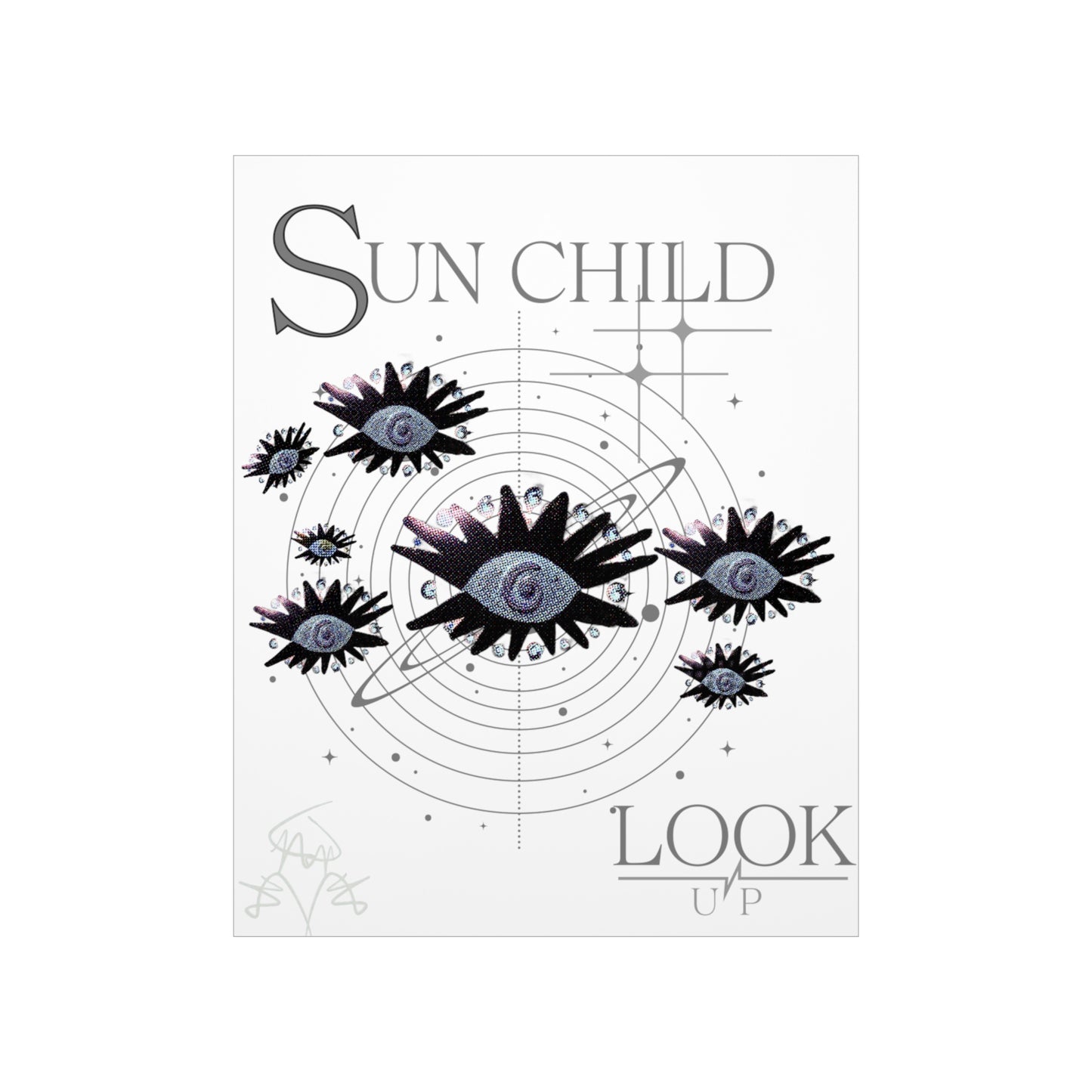 SUN CHILD LOOK UP Posters