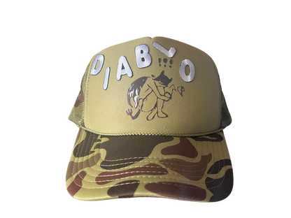 “Diablo” Camo Embroidered trucker hat